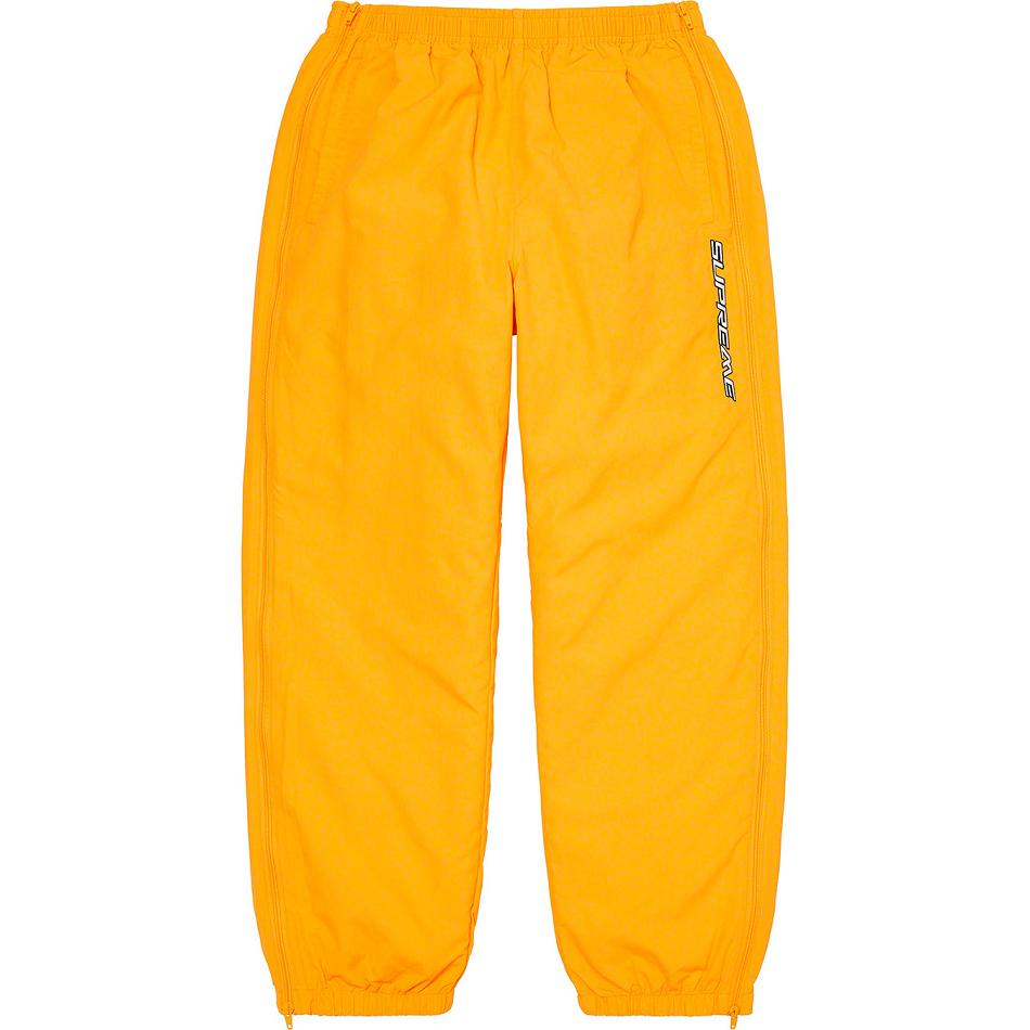 Pantalones Supreme Full Zip Baggy Warm Up Pant Amarillo | Supreme 200YU